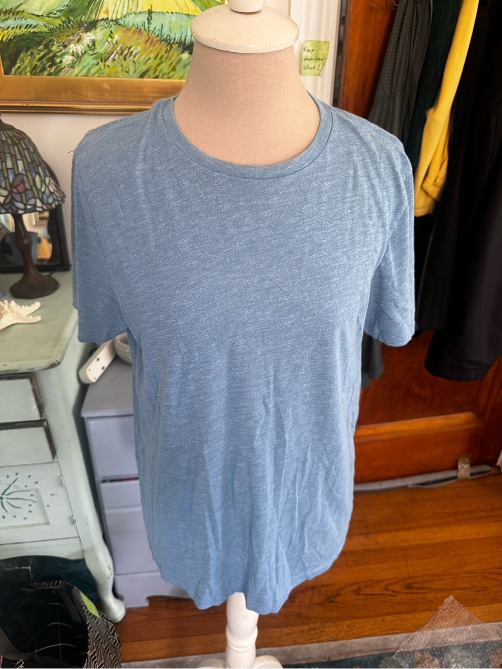 GAP Men's Soft Cotton Tee Shirt S Denim Blue VGUC Summer Casual